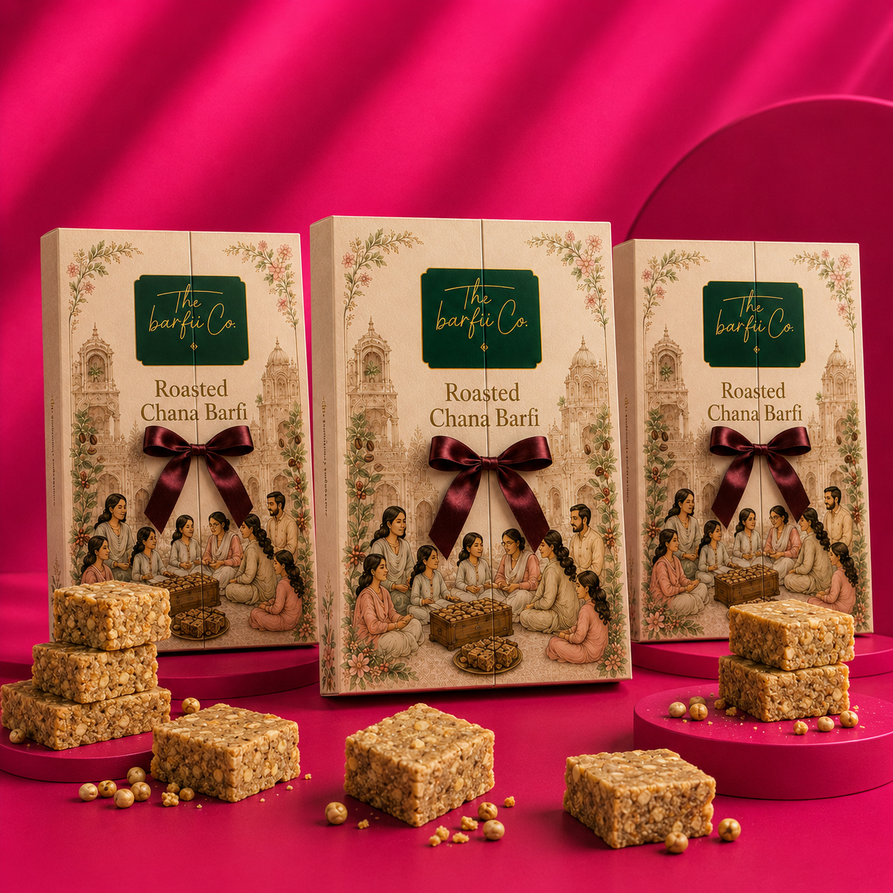 Roasted Chana Barfi