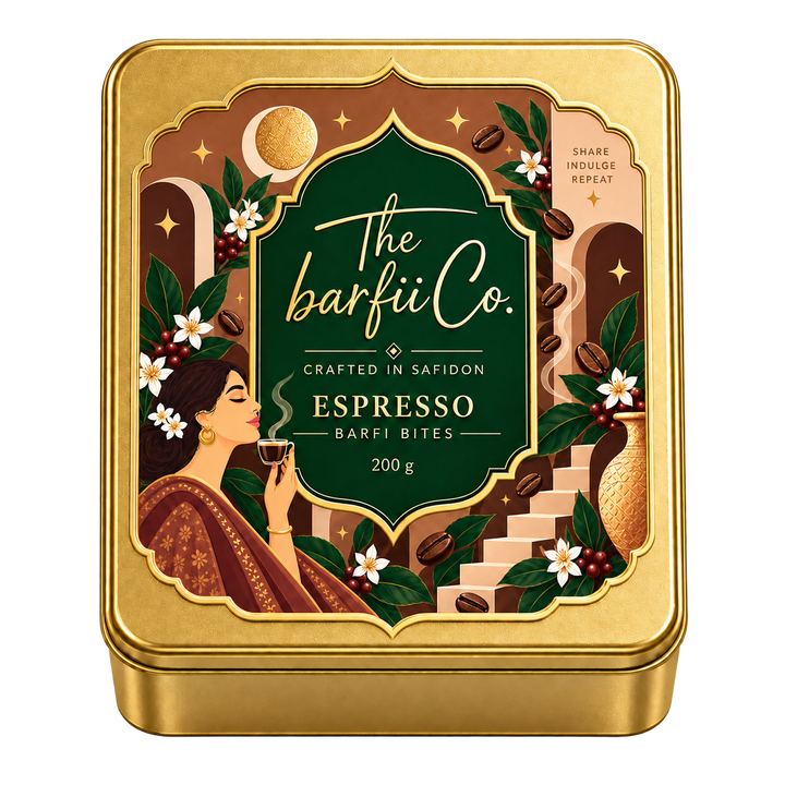 Espresso Barfi Bites 200g tin