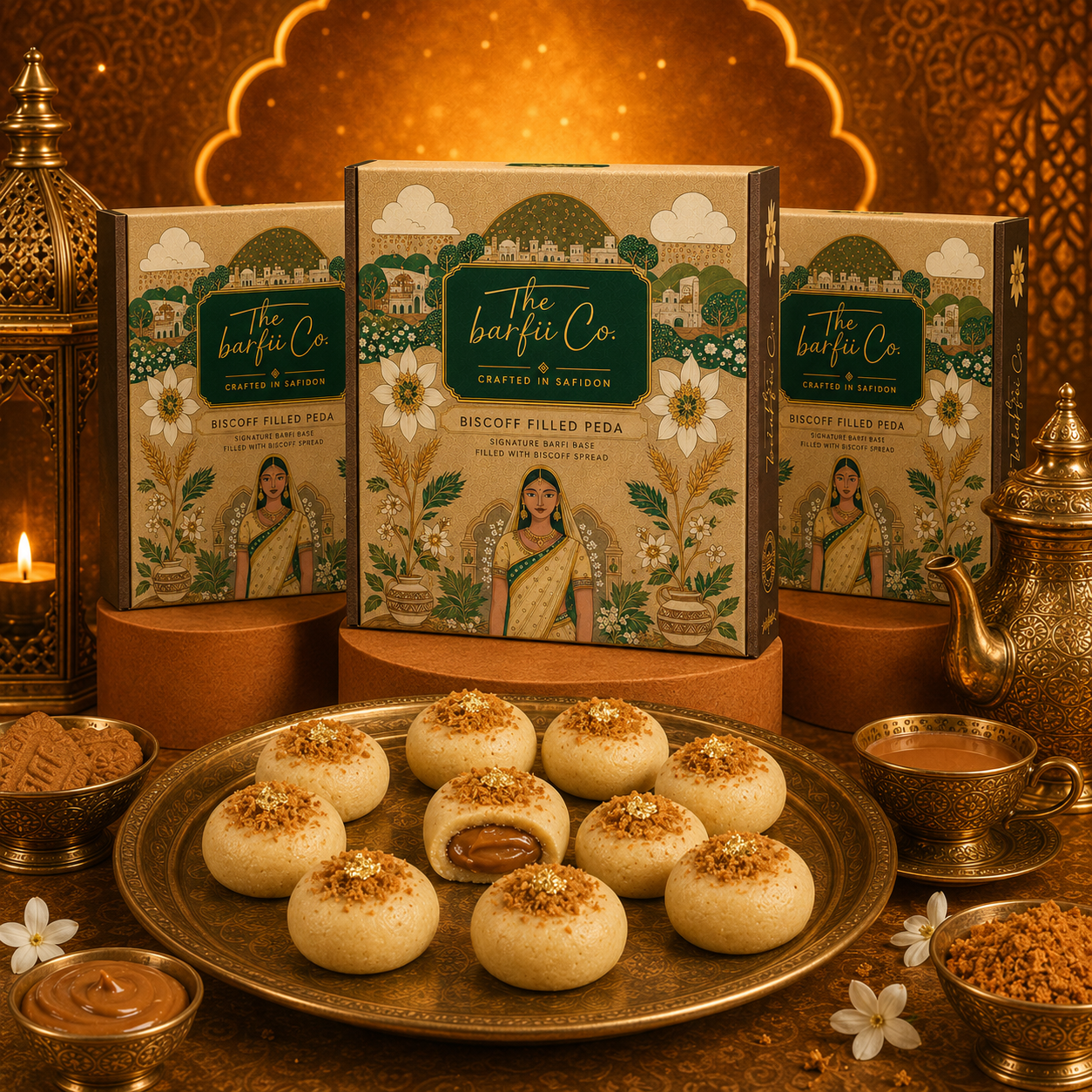 Biscoff Filled Peda