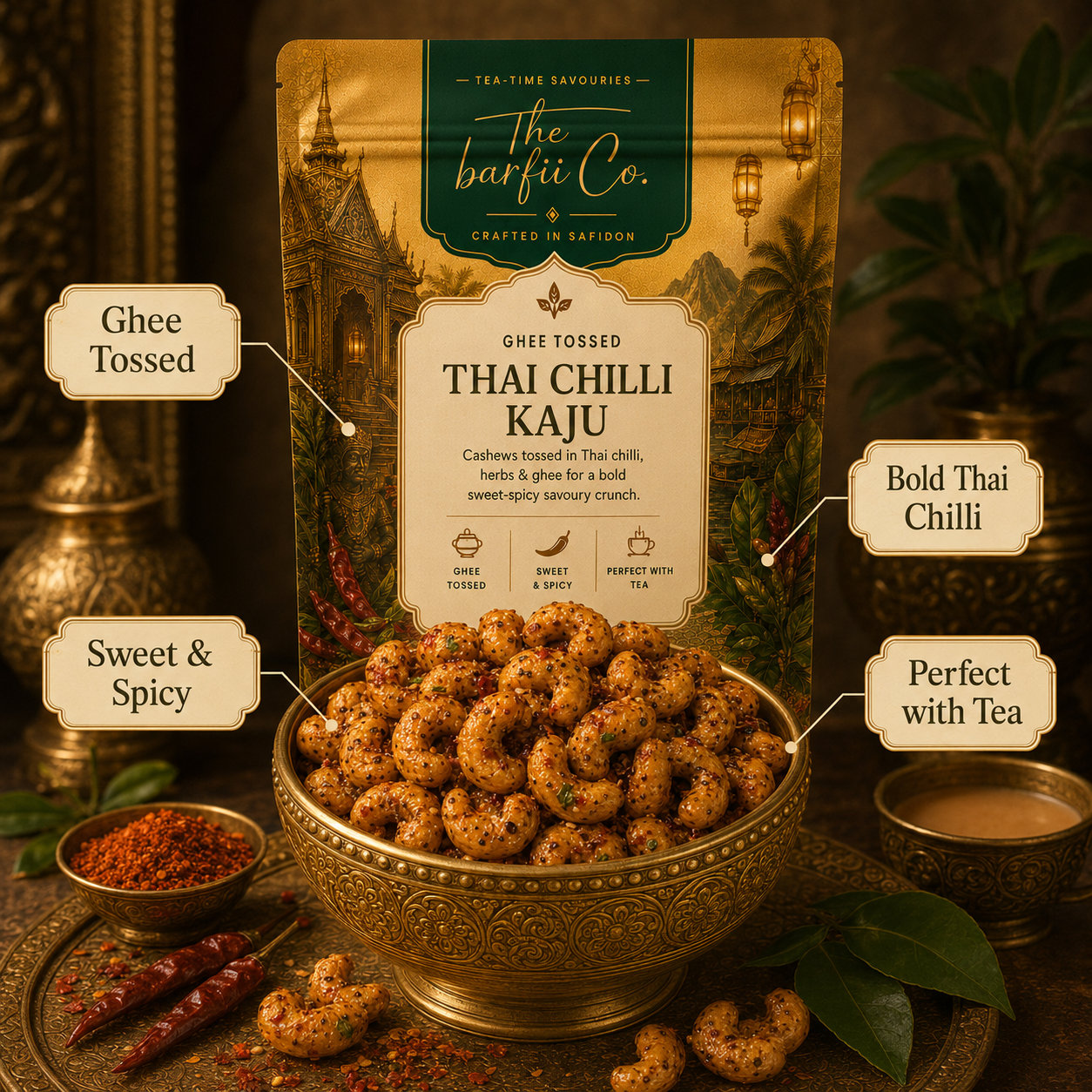 Ghee Tossed Thai Lime Chilli Kaju