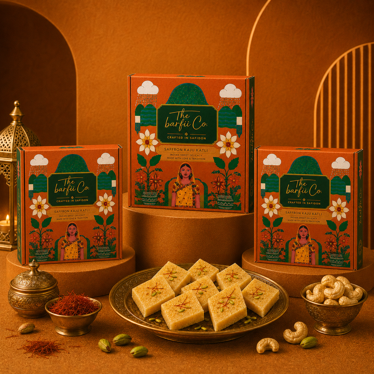 Saffron Kaju Katli - The OG Barfi