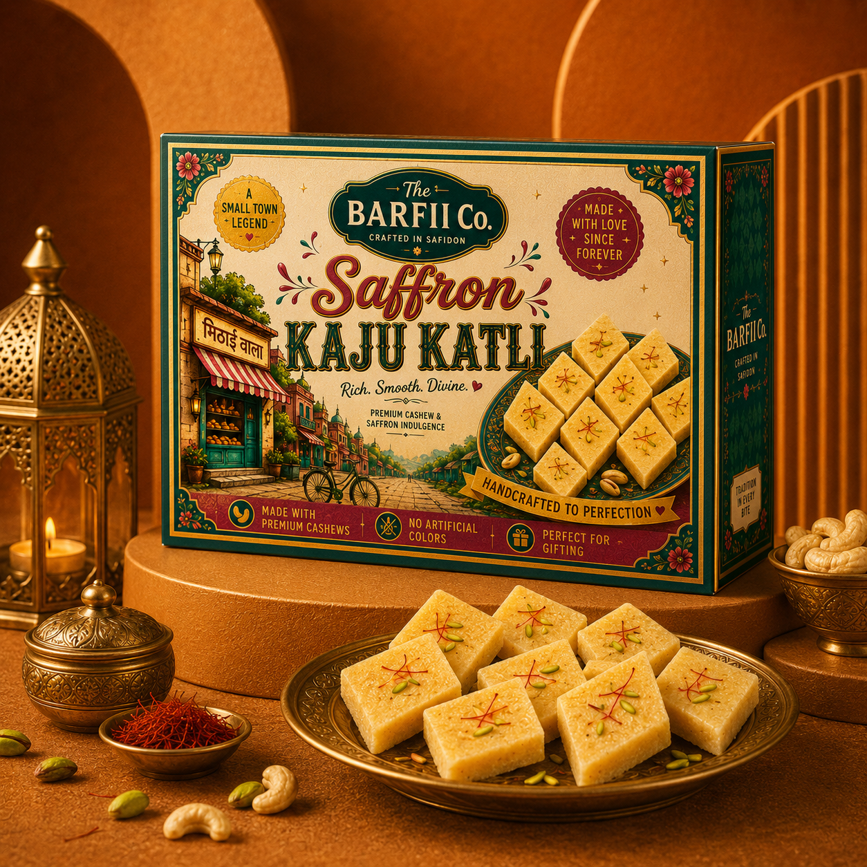 Saffron Kaju Katli - The OG Barfi