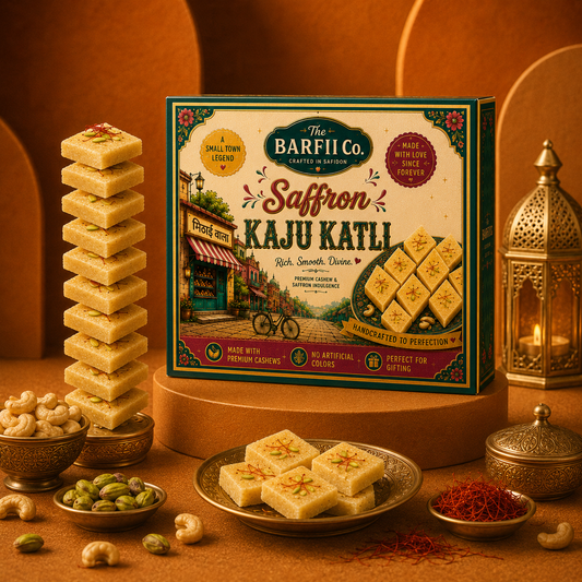 Saffron Kaju Katli - The OG Barfi