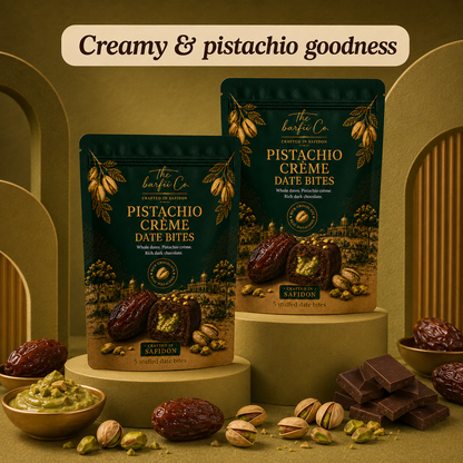 Pistachio Crème Date Bites