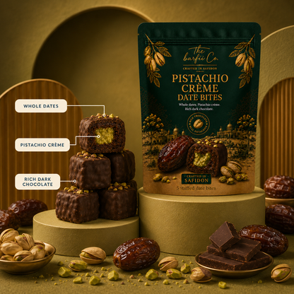 Pistachio Crème Date Bites