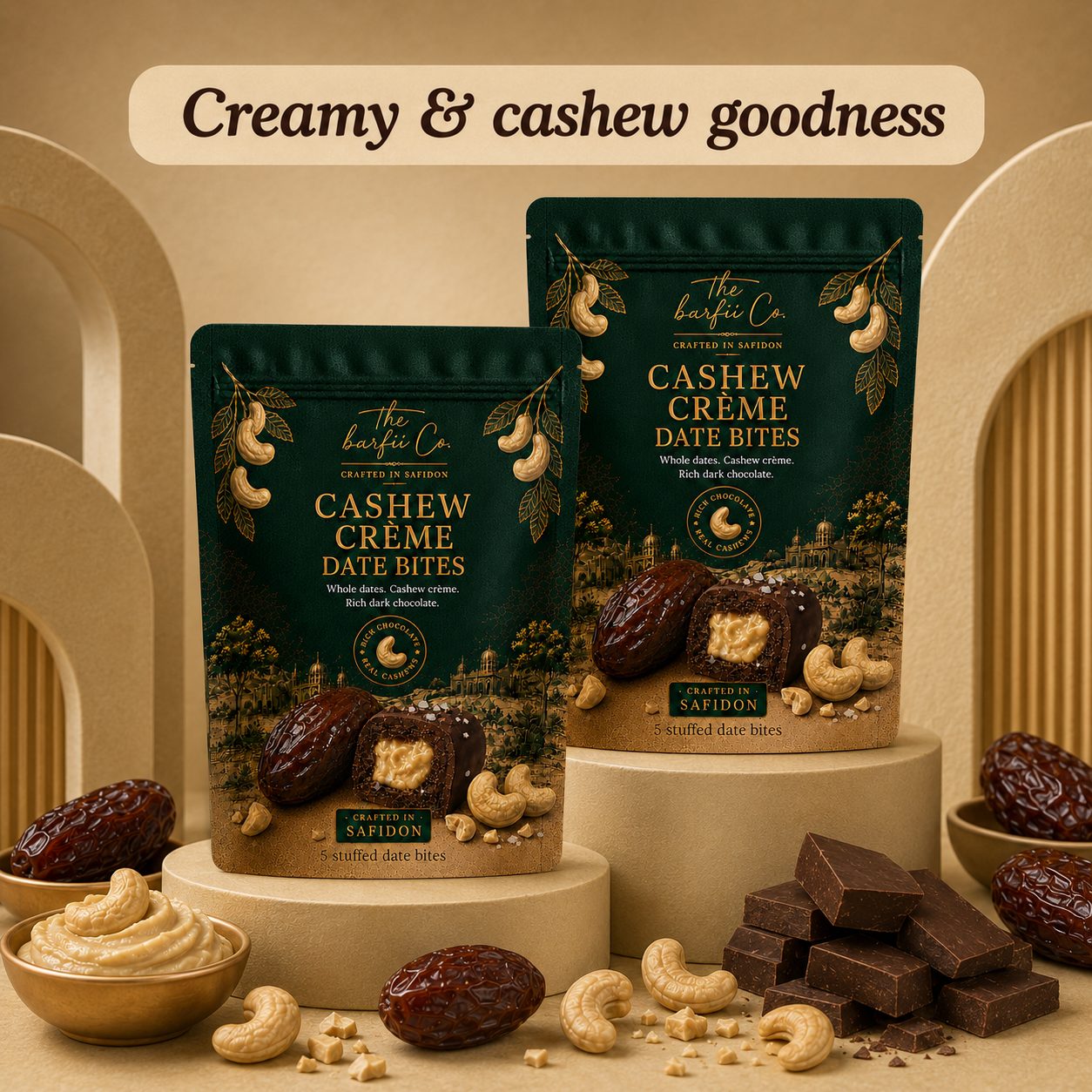 Cashew Crème Date Bites