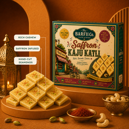 Saffron Kaju Katli - The OG Barfi
