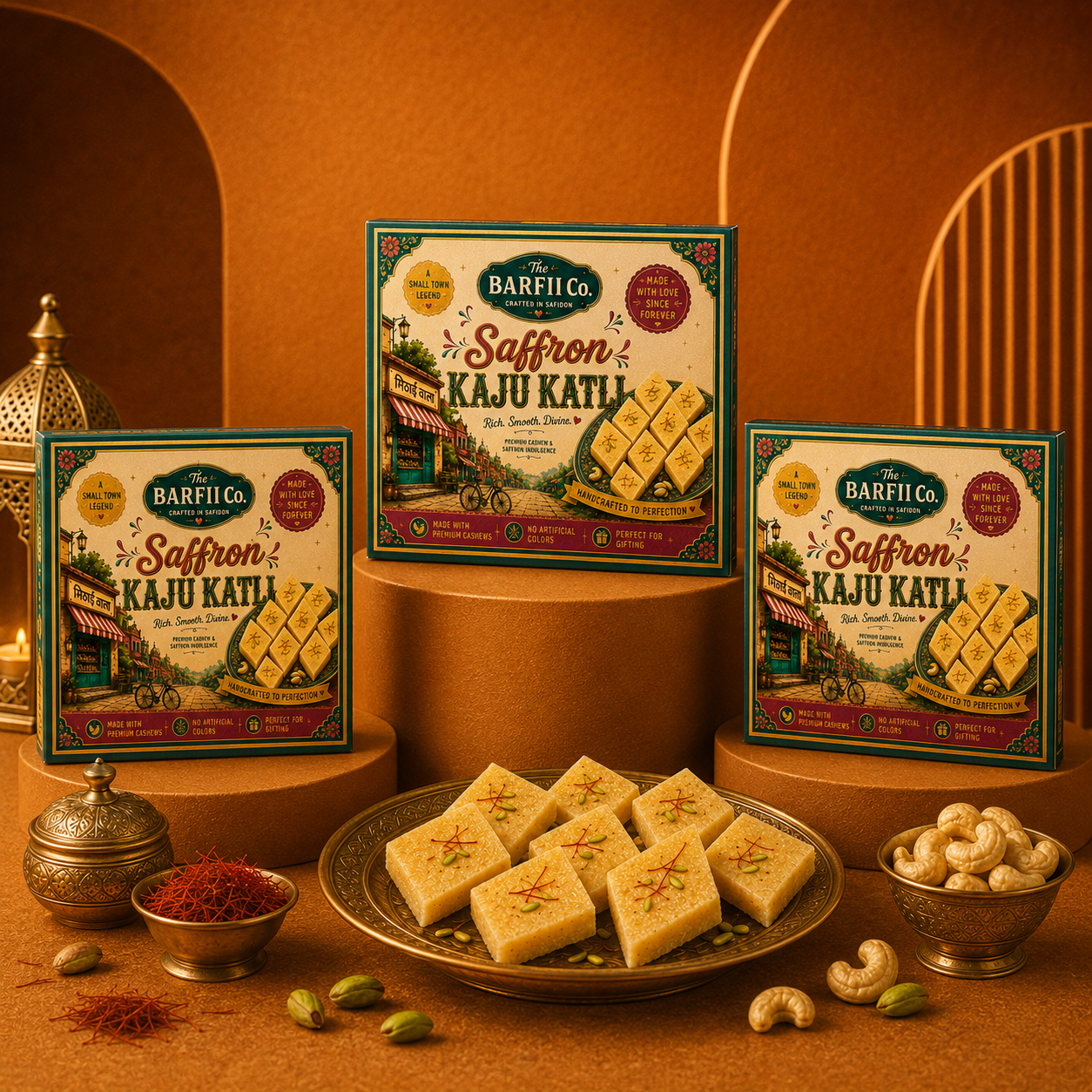 Saffron Kaju Katli - The OG Barfi