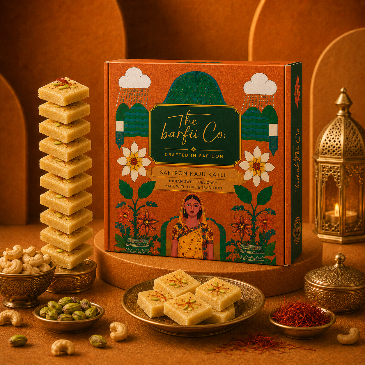 Saffron Kaju Katli - The OG Barfi