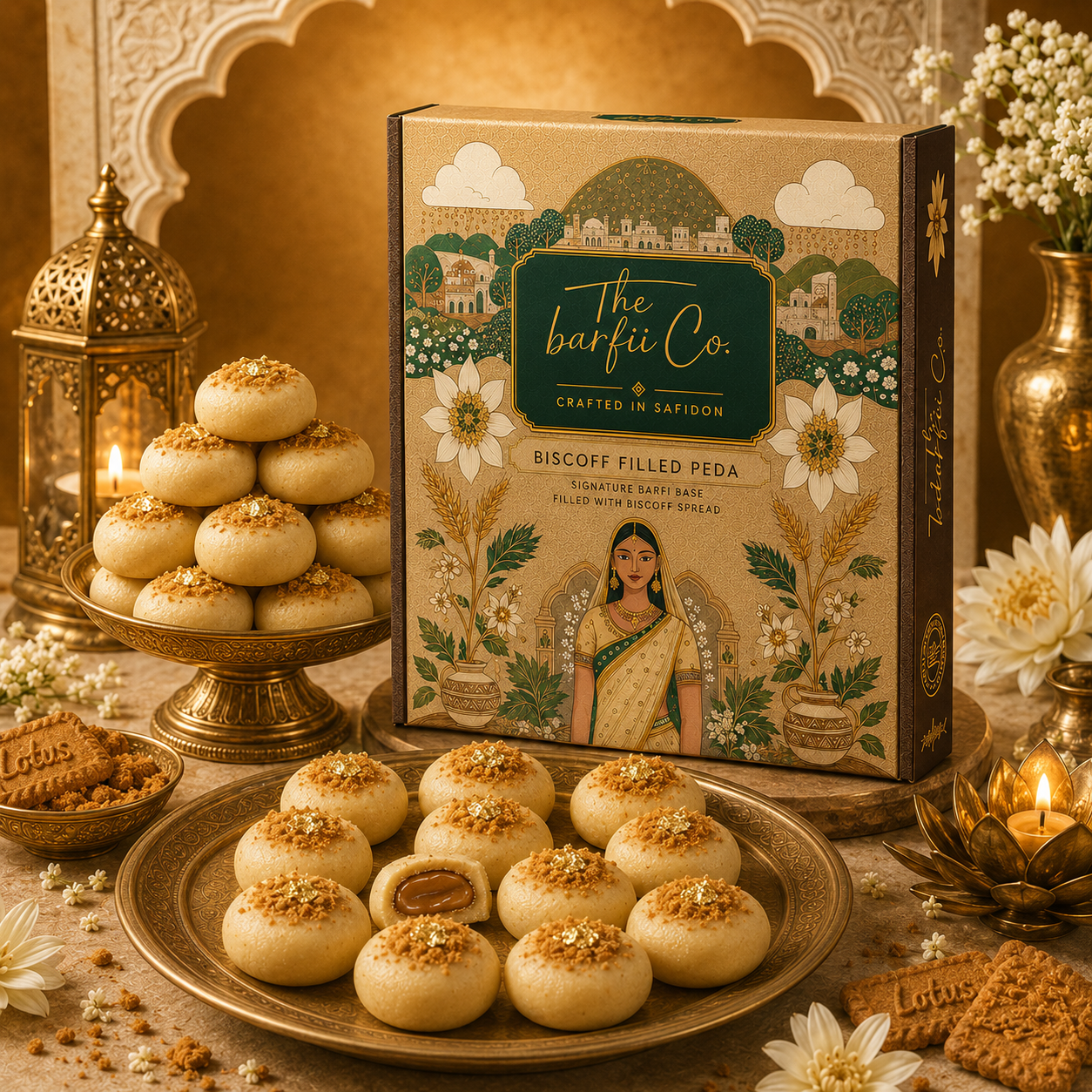 Biscoff Filled Peda