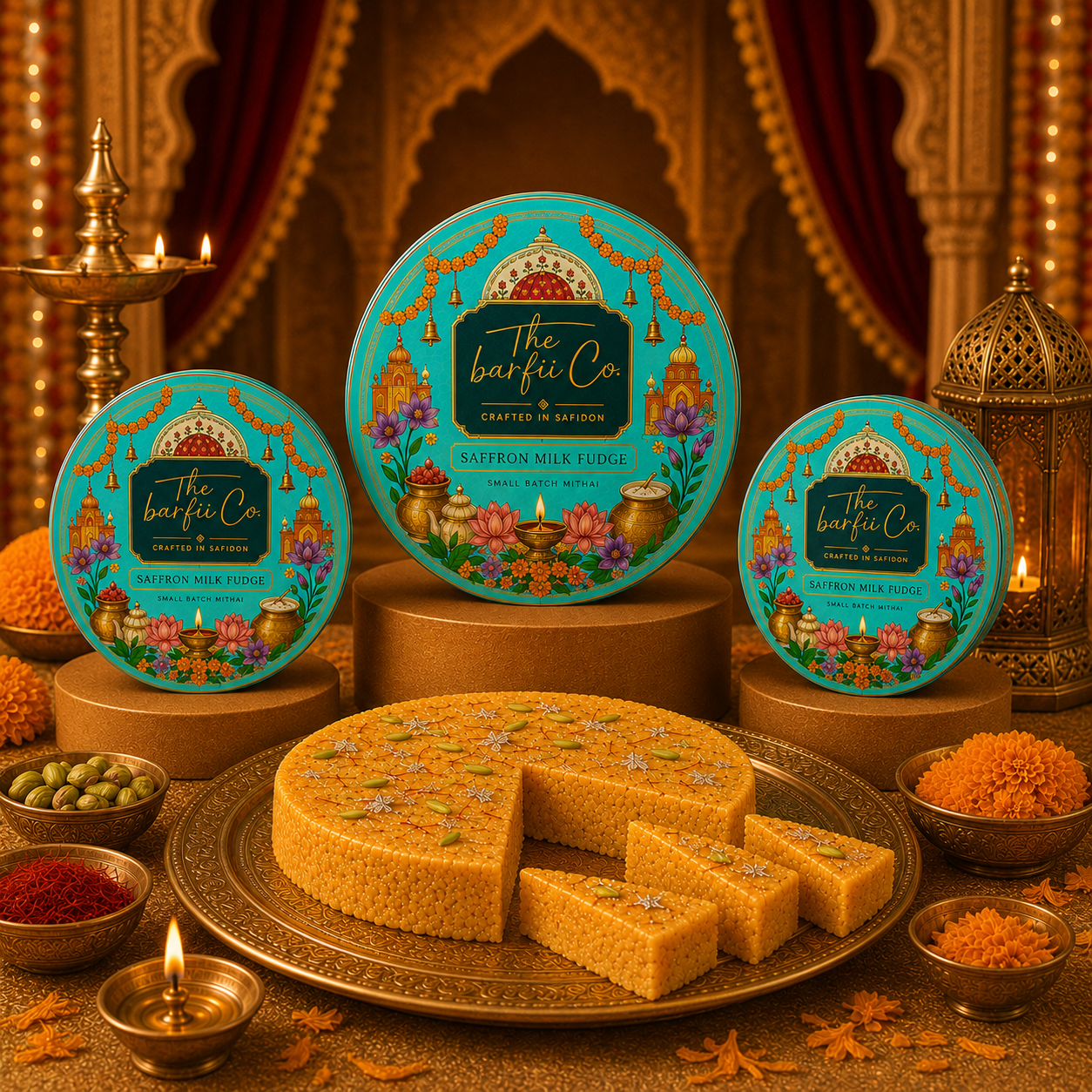 Saffron Milk Fudge