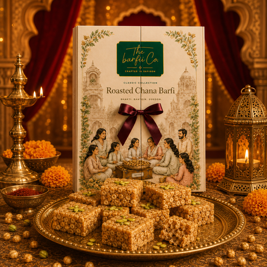 Roasted Chana Barfi