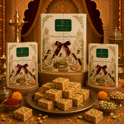 Roasted Chana Barfi