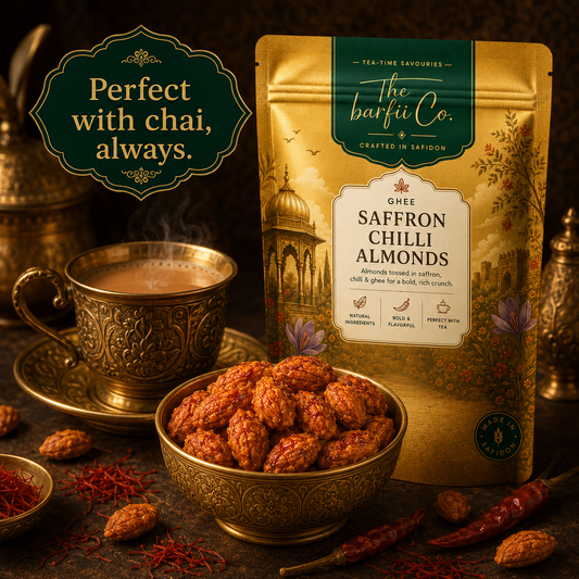 Ghee Saffron Chilli Almonds