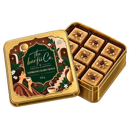 Espresso Barfi Bites 200g tin