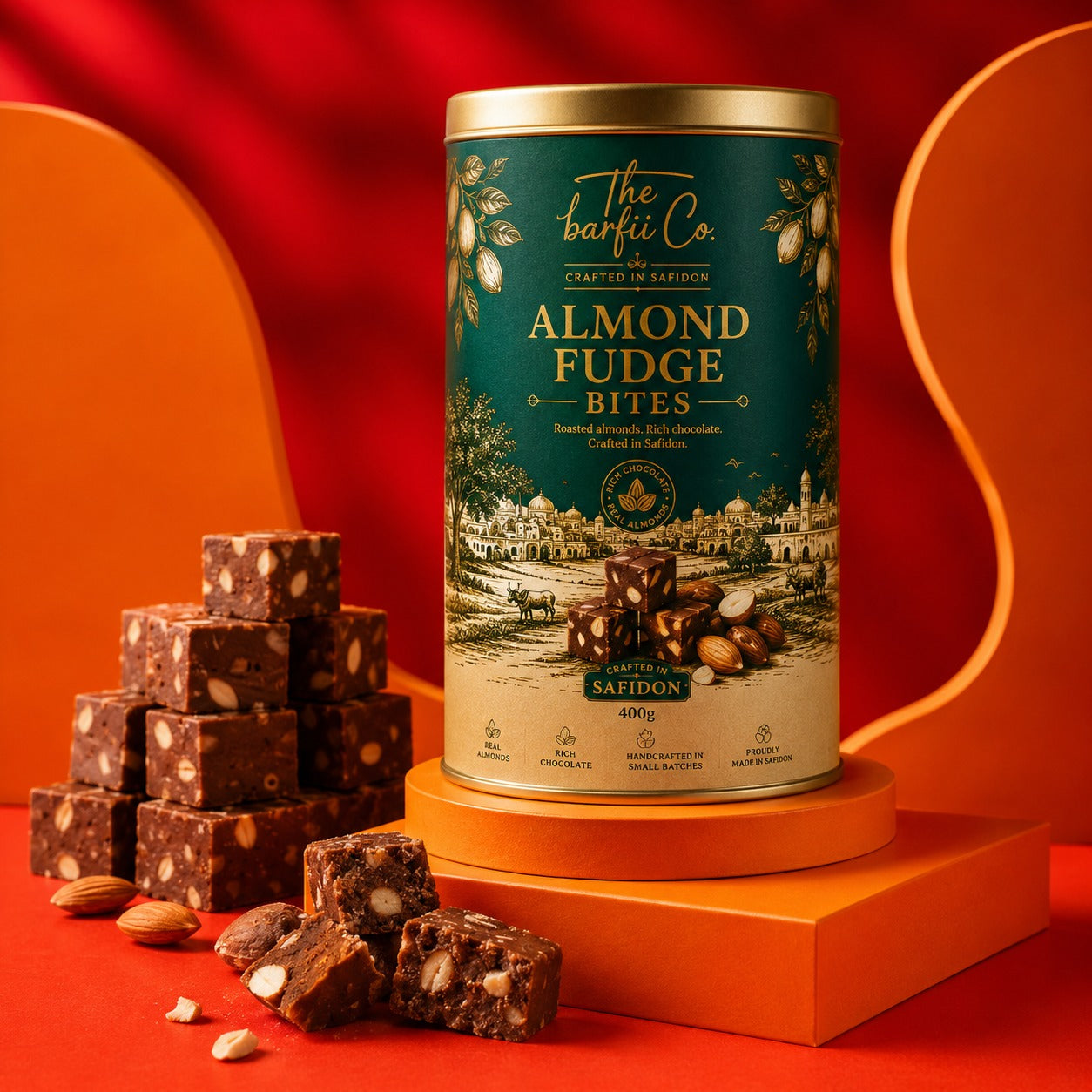 Almond Fudge Bites
