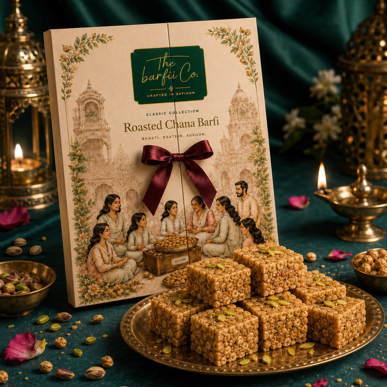 Roasted Chana Barfi