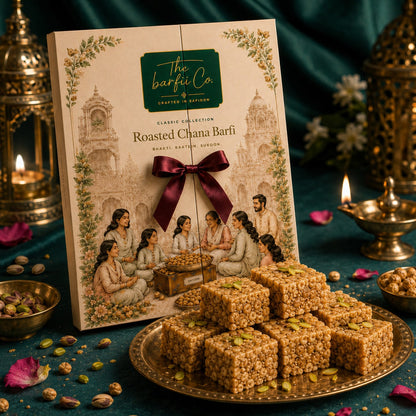 Roasted Chana Barfi
